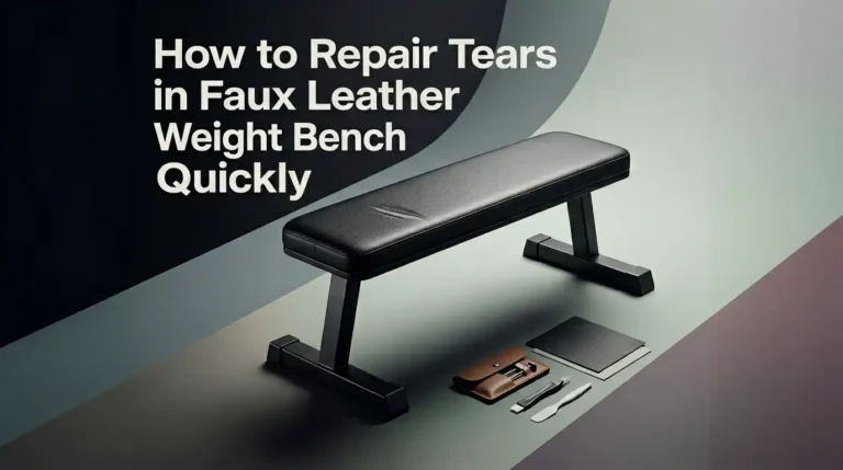 How to Repair Tears in Faux Leather Weight Bench Upholstery Quickly?