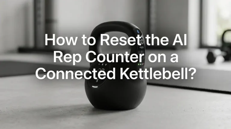 How to Reset the AI Rep Counter on a Connected Kettlebell?