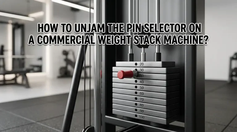 How to Unjam the Pin Selector on a Commercial Weight Stack Machine?