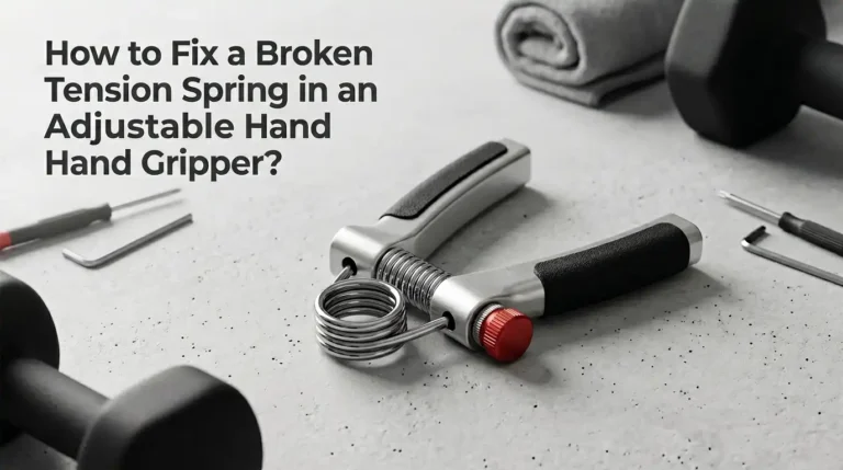 How to Fix a Broken Tension Spring in an Adjustable Hand Gripper?