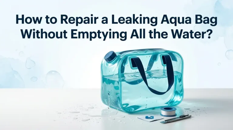 How to Repair a Leaking Aqua Bag Without Emptying All the Water?