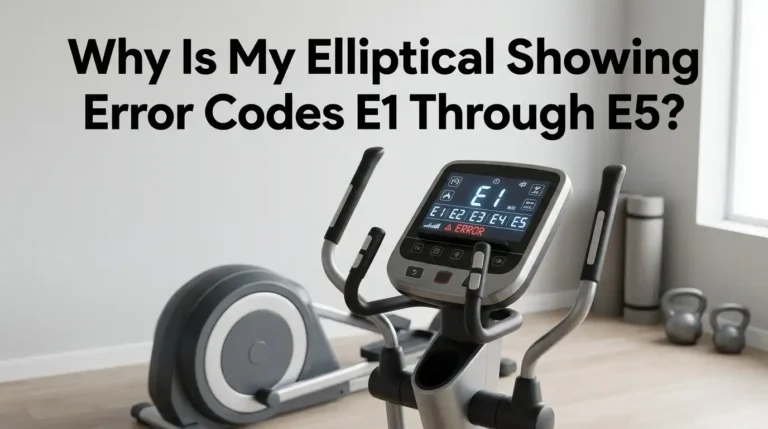 Why Is My Elliptical Showing Error Codes E1 Through E5?