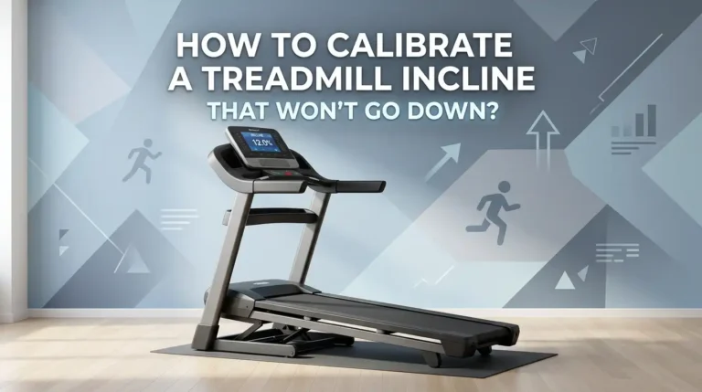 How To Calibrate A Treadmill Incline That Won’t Go Down?