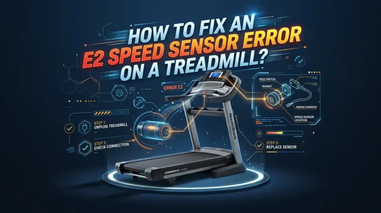 How To Fix An E2 Speed Sensor Error On A Treadmill?