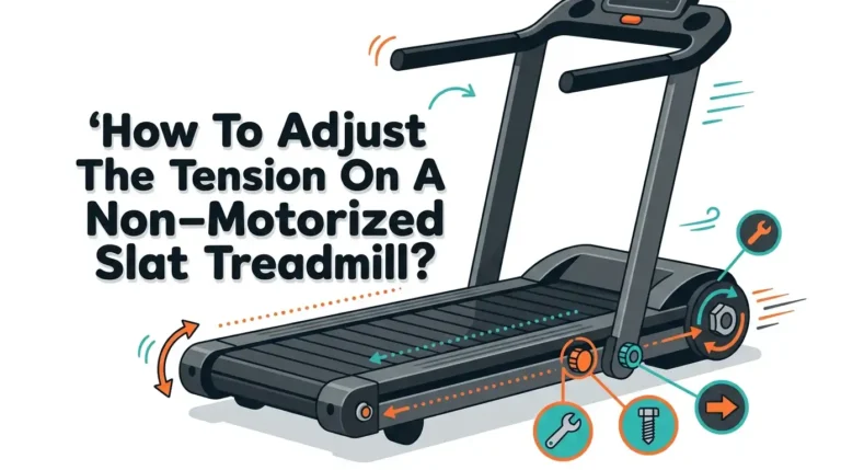 How To Adjust The Tension On A Non-Motorized Slat Treadmill?