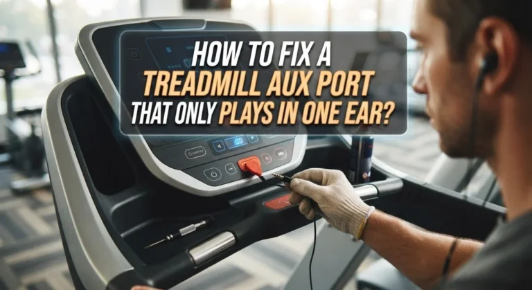 How To Fix A Treadmill Aux Port That Only Plays In One Ear?